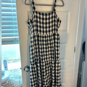 Gingham Maxi Dress